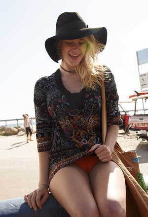 18 year old cuties Gigi Rivera & Teagan Summers strip down to socks on blanket